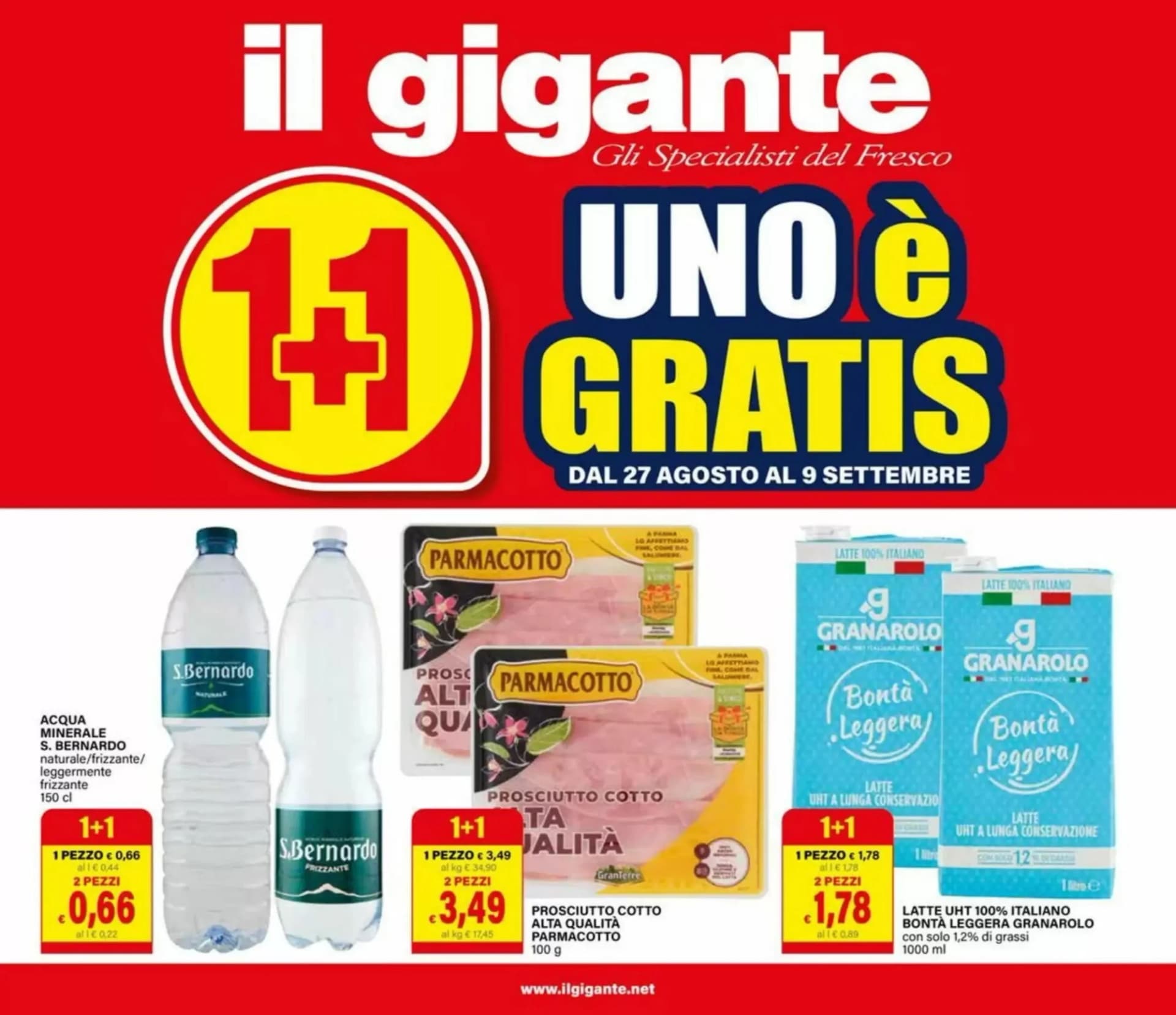 Pagina 1 - Anteprima Volantino Il gigante: Offerte valide dal 27 Agosto 2026 al 9 Settembre 2026