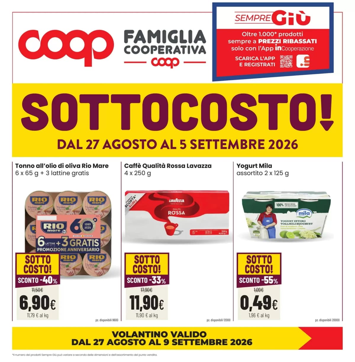 Copertina volantino Coop