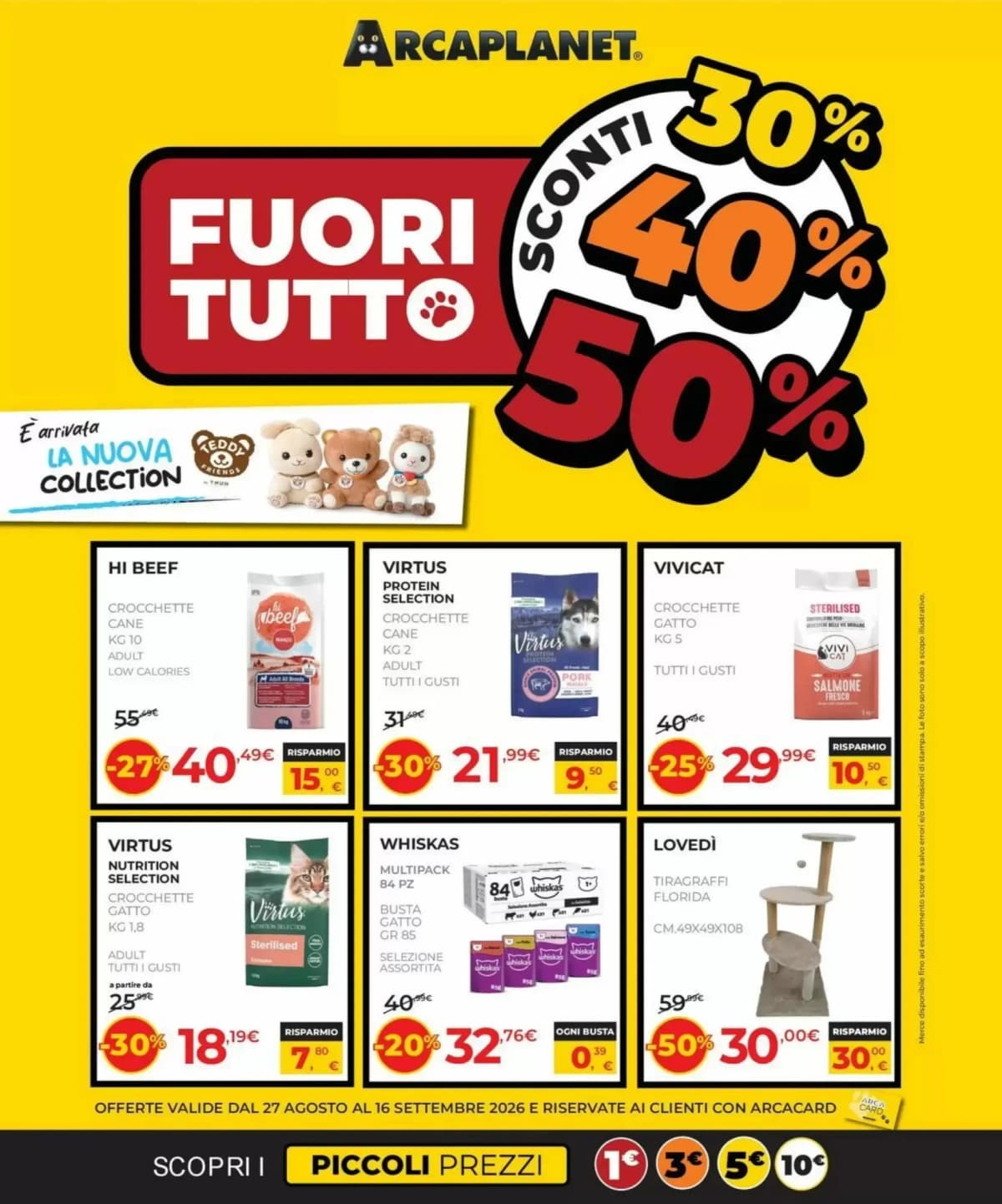 Copertina volantino Arcaplanet