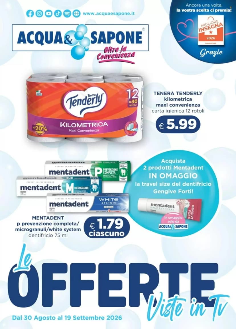 Volantino Acqua & Sapone