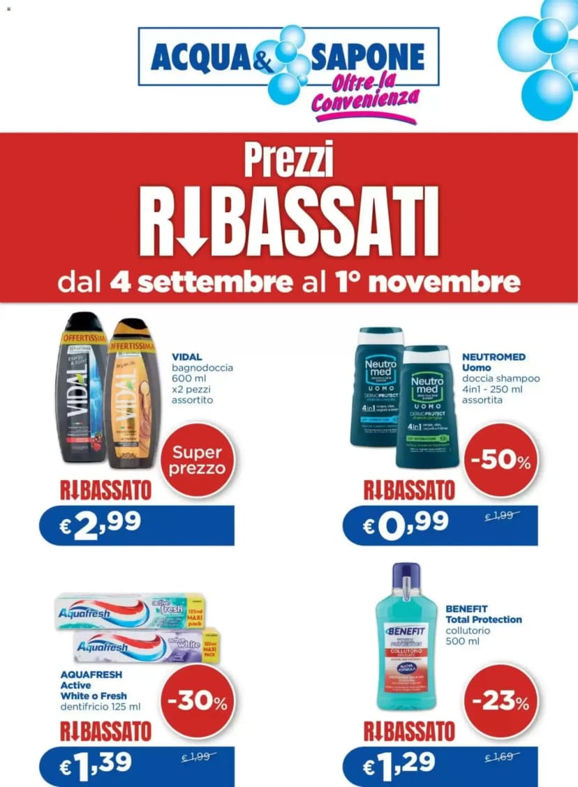 Volantino Acqua & Sapone