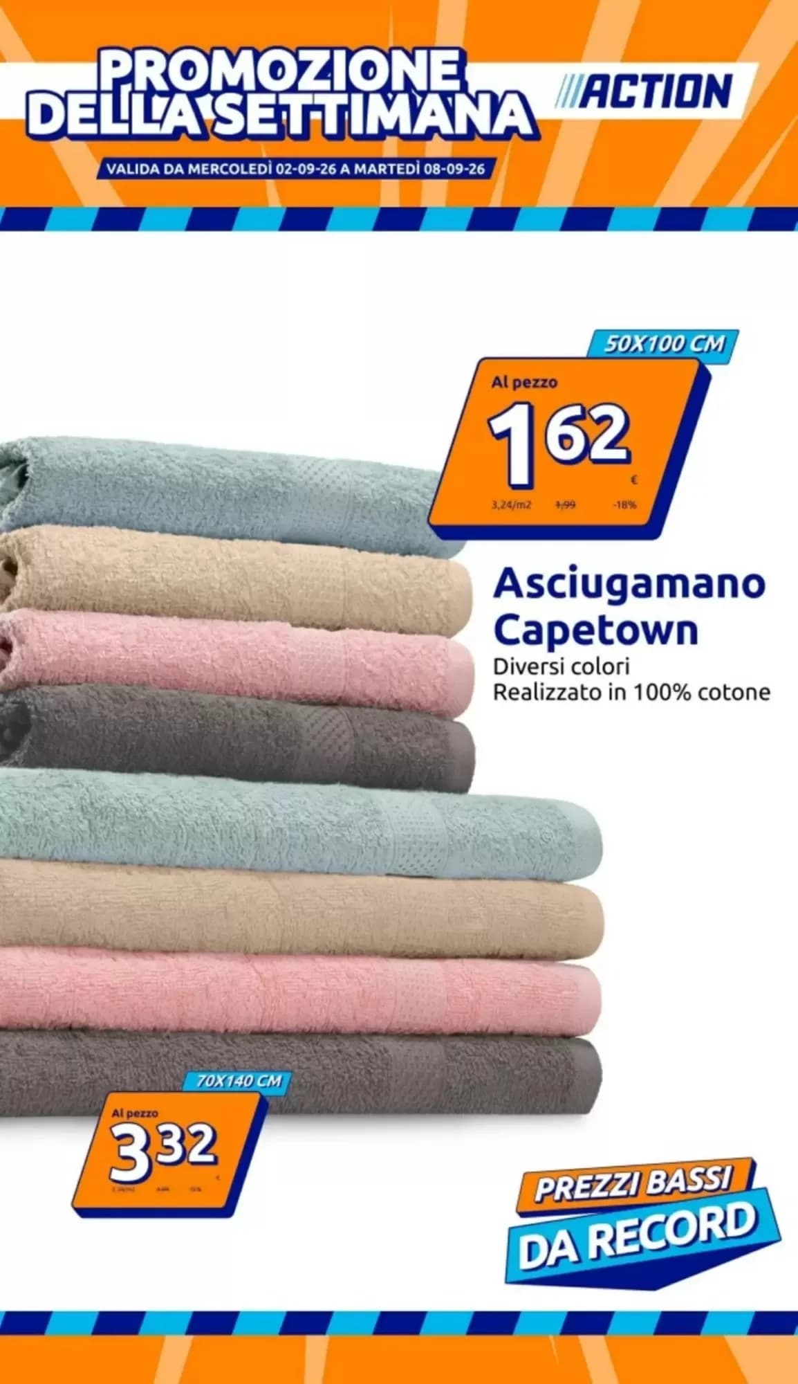 Pagina 1 - Anteprima Volantino Action: Offerte valide dal 2 Settembre 2026 al 8 Settembre 2026