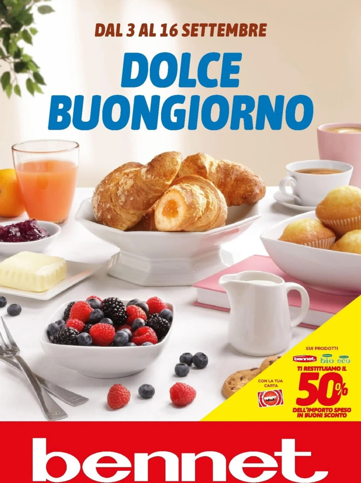 Copertina volantino Bennet