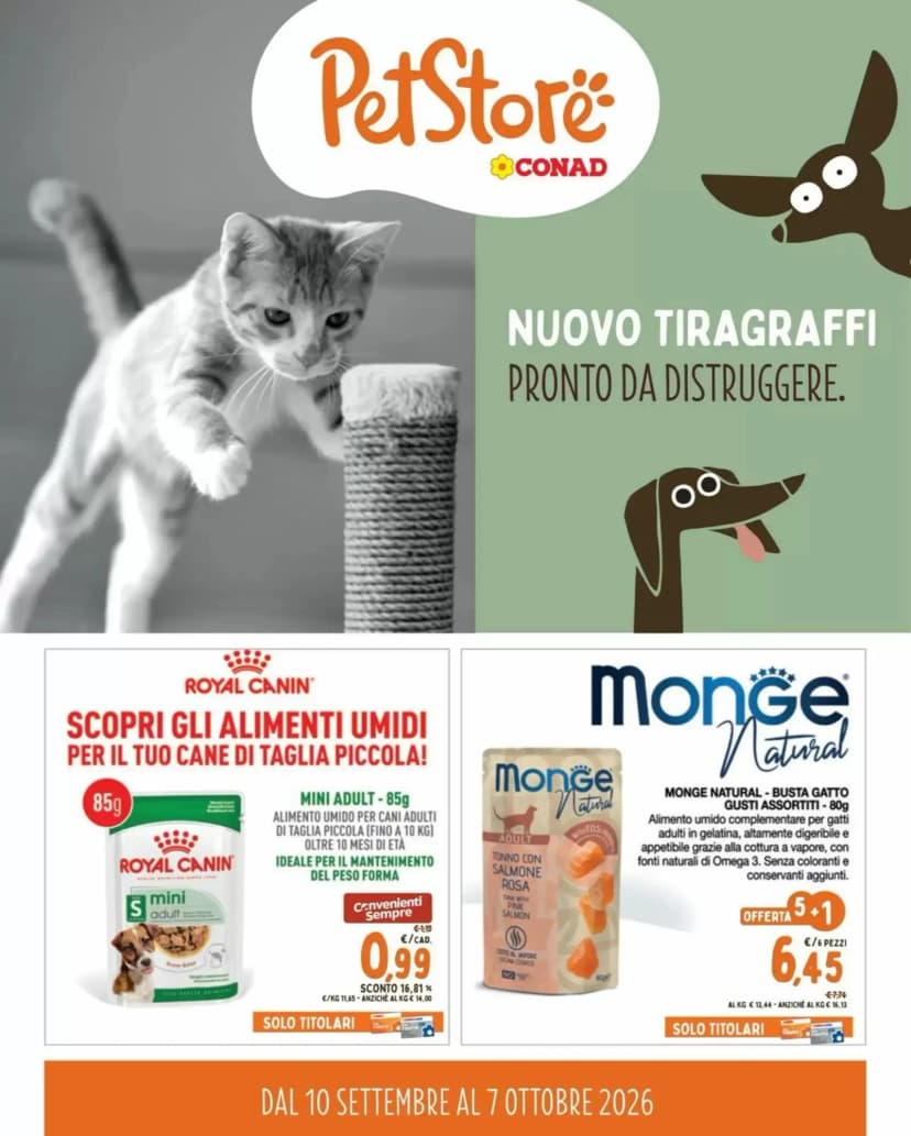 Volantino Conad Pet Store
