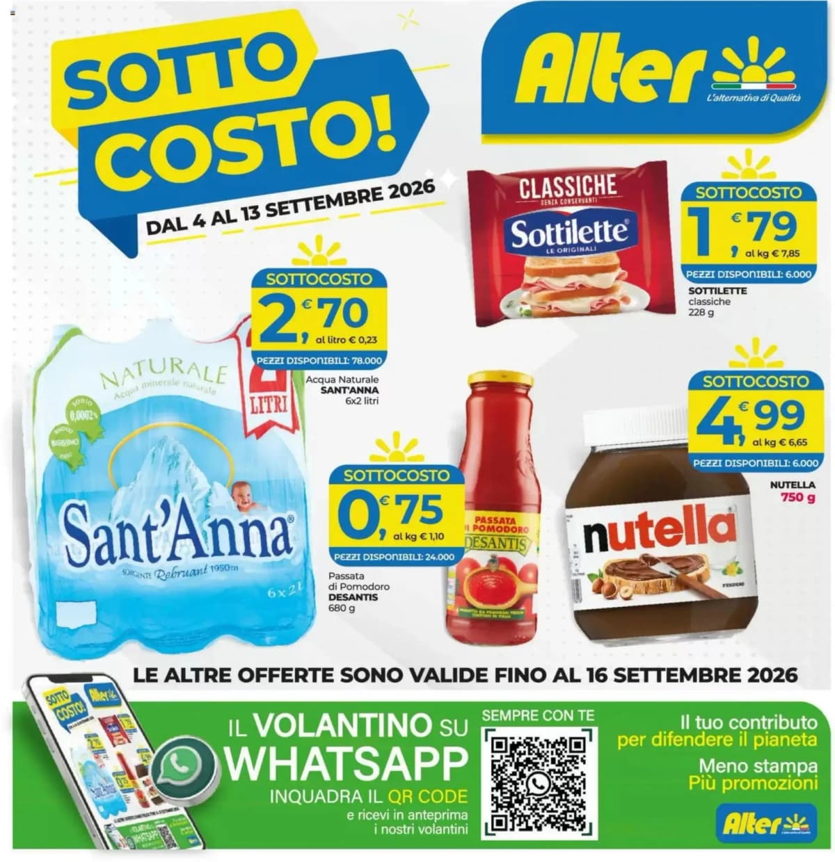 Copertina volantino Alter Discount