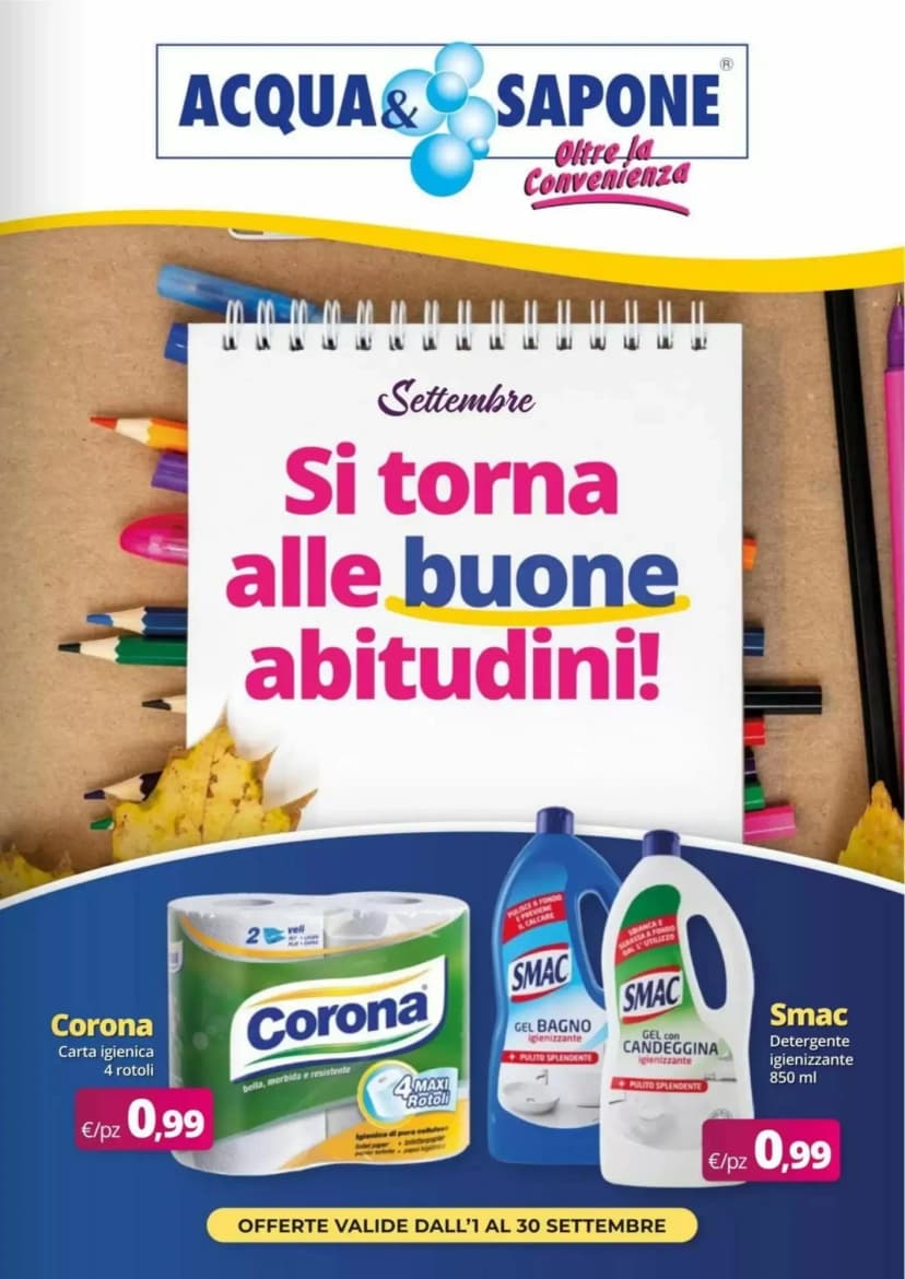 Volantino Acqua & Sapone