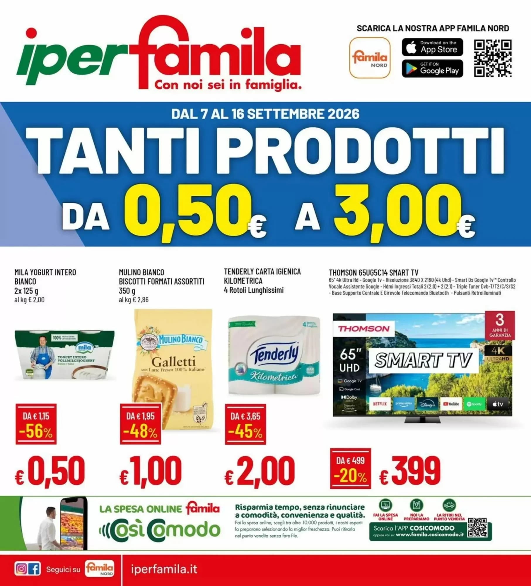 Pagina 1 - Anteprima Volantino Iperfamila: Offerte valide dal 7 Settembre 2026 al 16 Settembre 2026