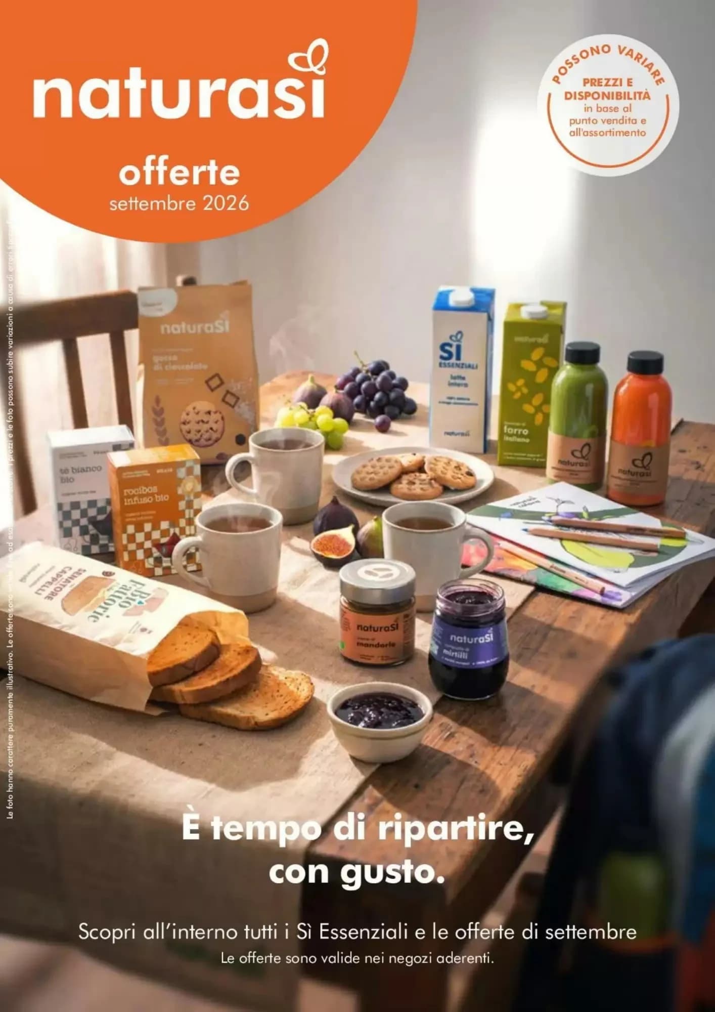 Pagina 1 - Anteprima Volantino Naturasì: Offerte valide dal 9 Settembre 2026 al 6 Ottobre 2026