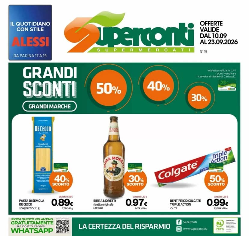 Volantino Grandi Magazzini Superconti