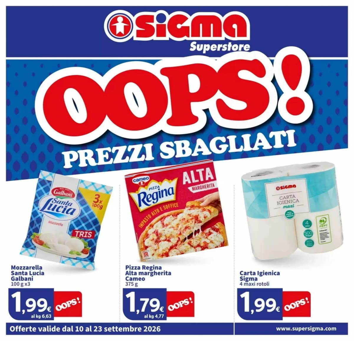 Copertina volantino Sigma Superstore