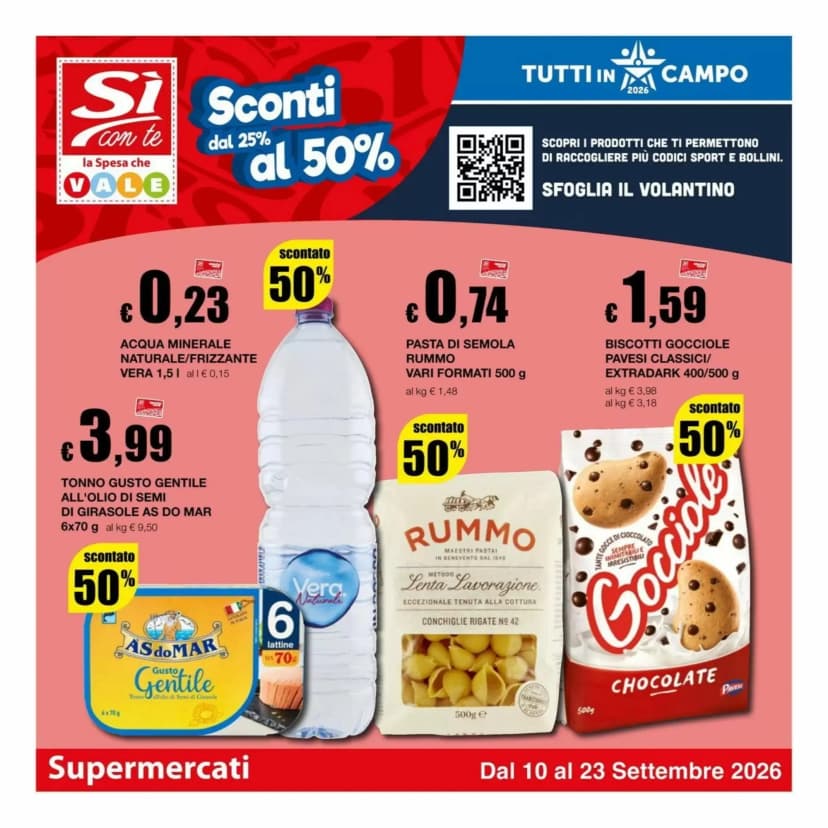 Volantino Si con te supermercato