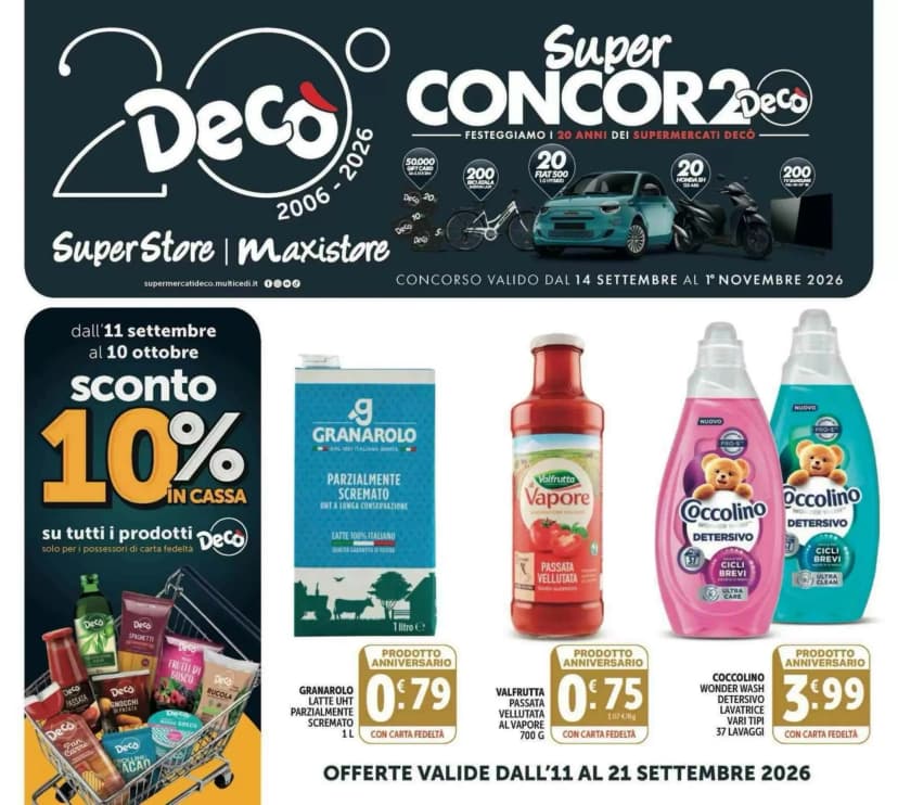 Volantino Decò Superstore