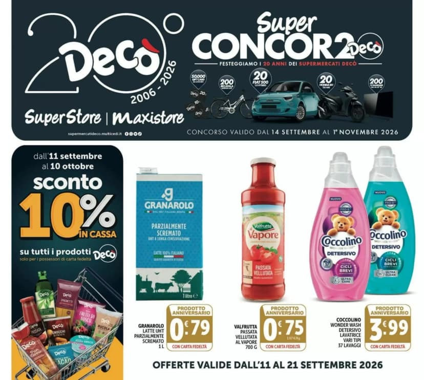 Volantino Decò Superstore