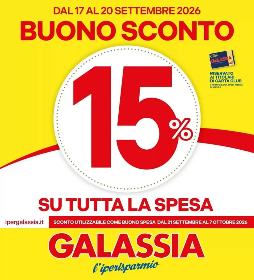 Volantino Galassia