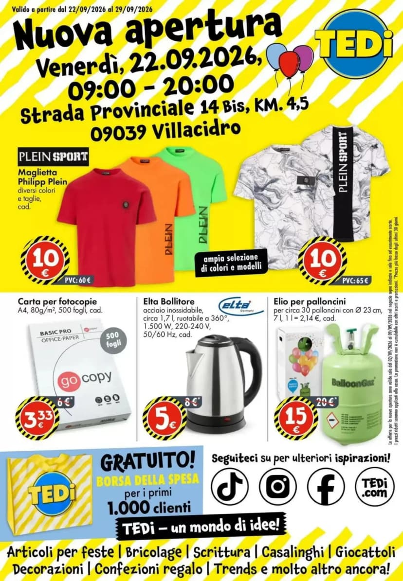 Volantino Tedi