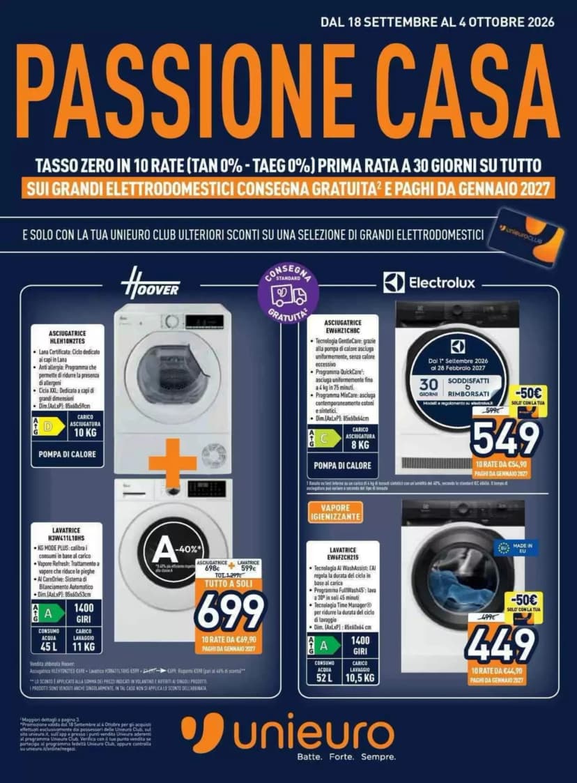 Volantino Unieuro