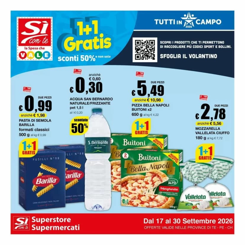 Volantino Si con te supermercato