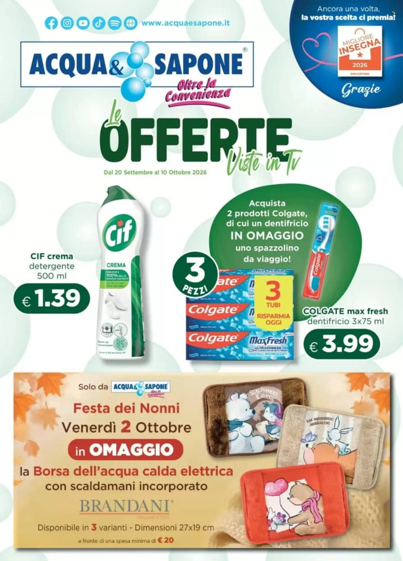 Volantino Acqua & Sapone