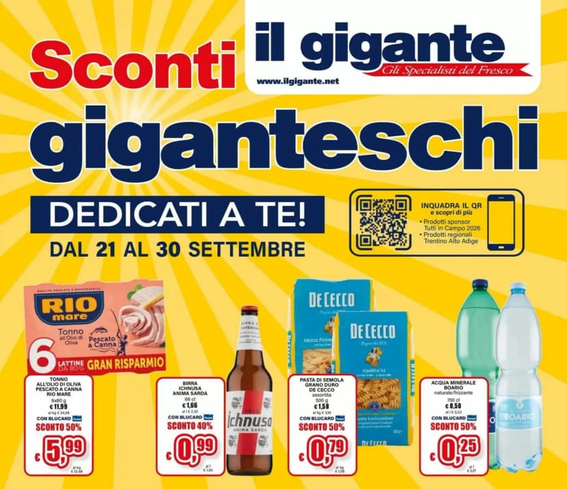 Volantino Il gigante