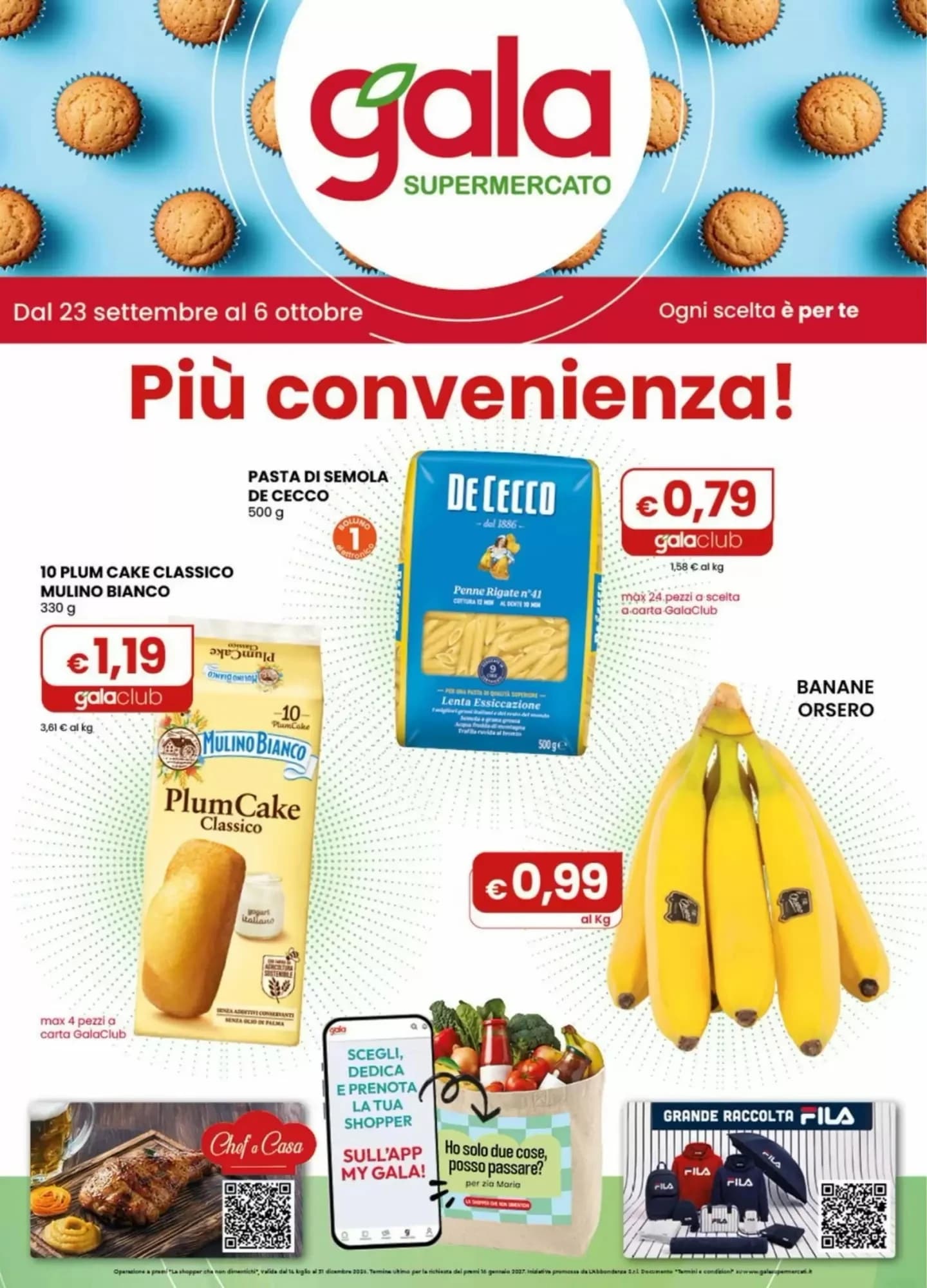 Pagina 1 - Anteprima Volantino Gala: Offerte valide dal 23 Settembre 2026 al 6 Ottobre 2026