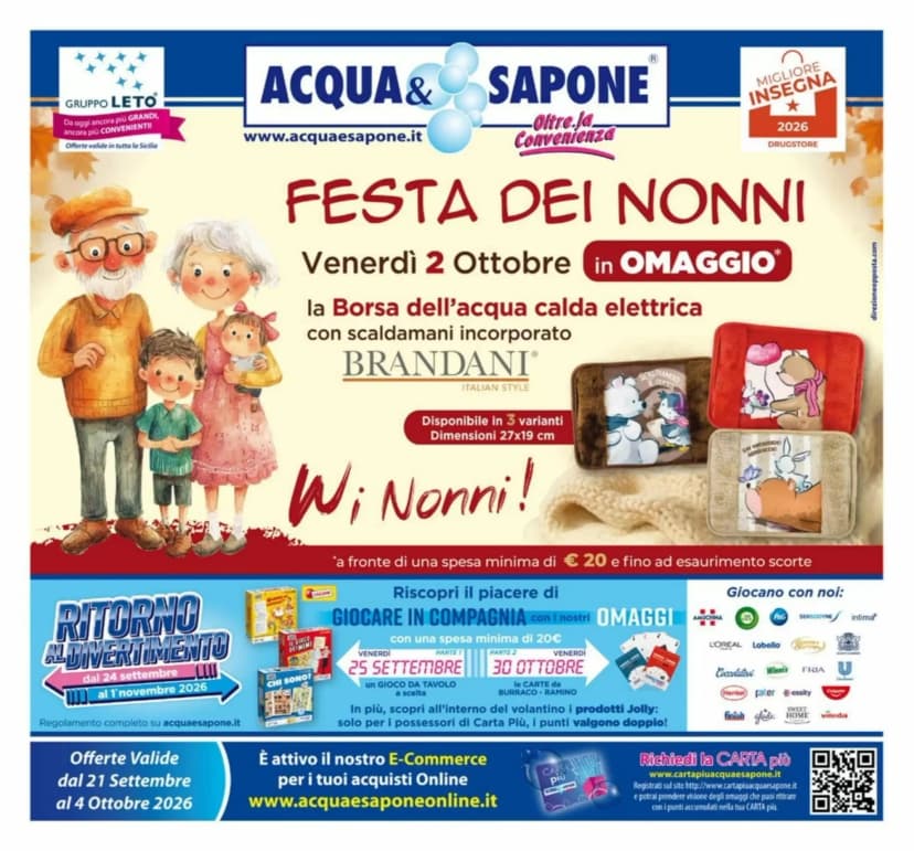 Volantino Acqua & Sapone