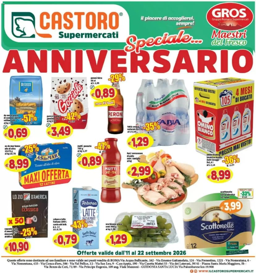 Volantino Castoro