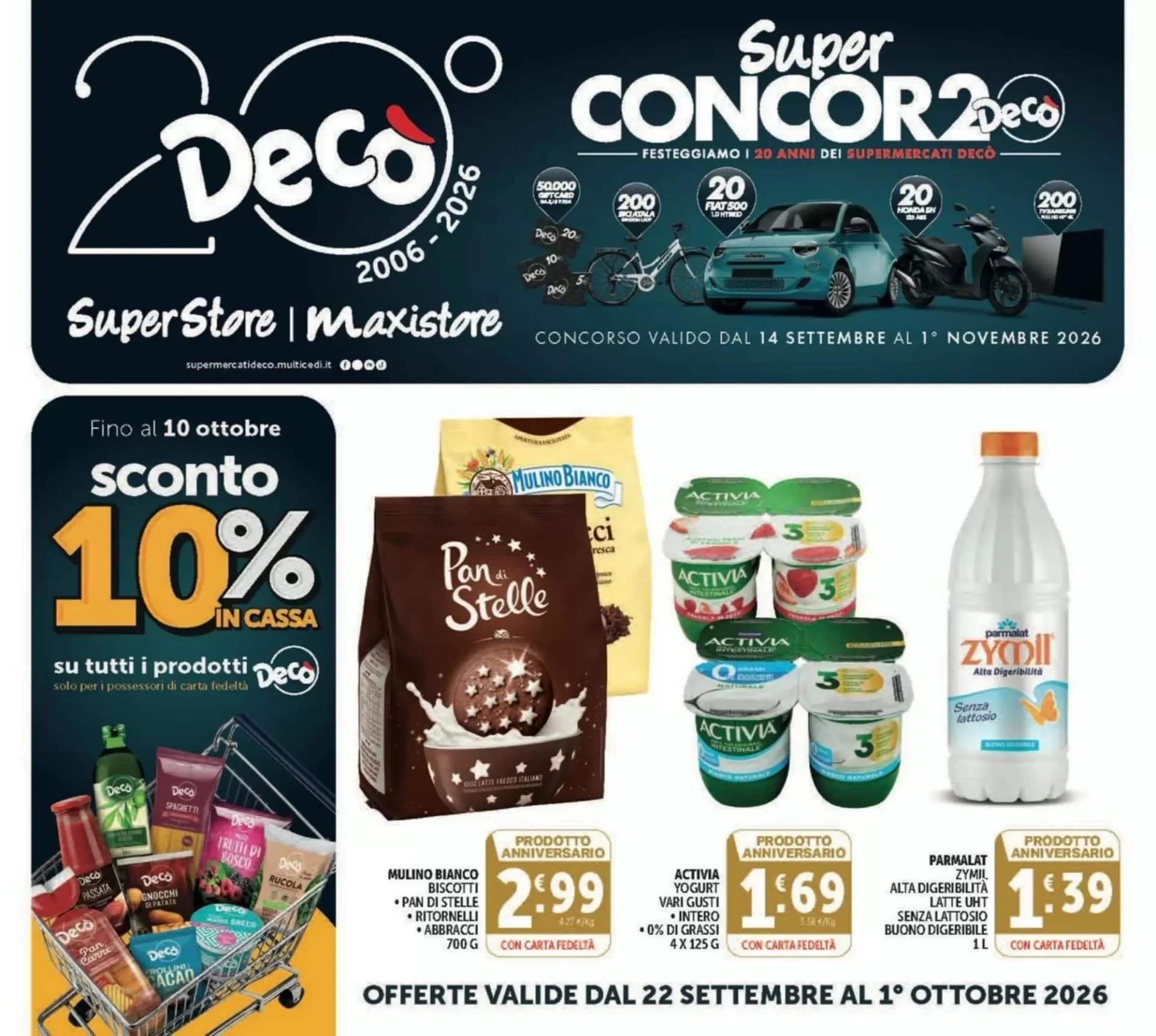 Pagina 1 - Anteprima Volantino Decò Superstore: Offerte valide dal 22 Settembre 2026 al 1 Ottobre 2026