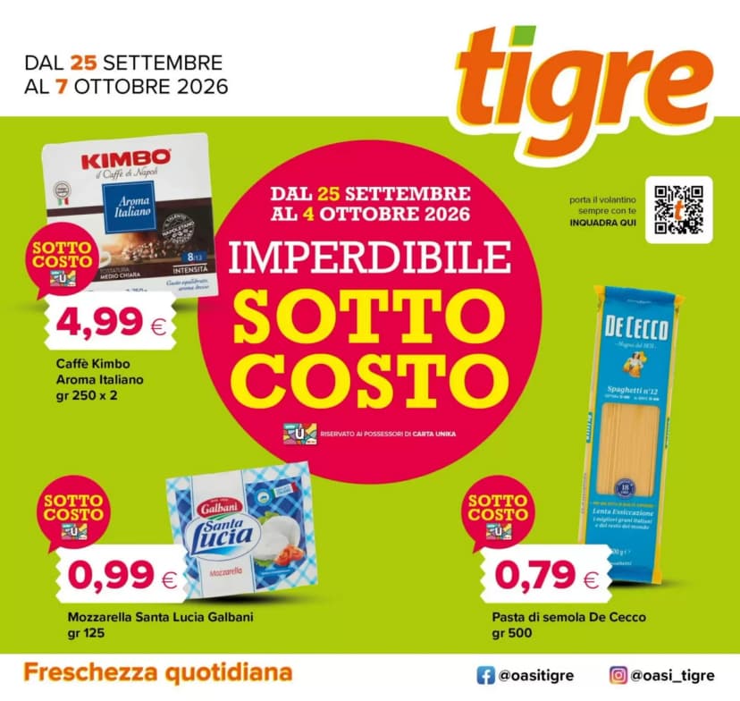 Volantino Tigre