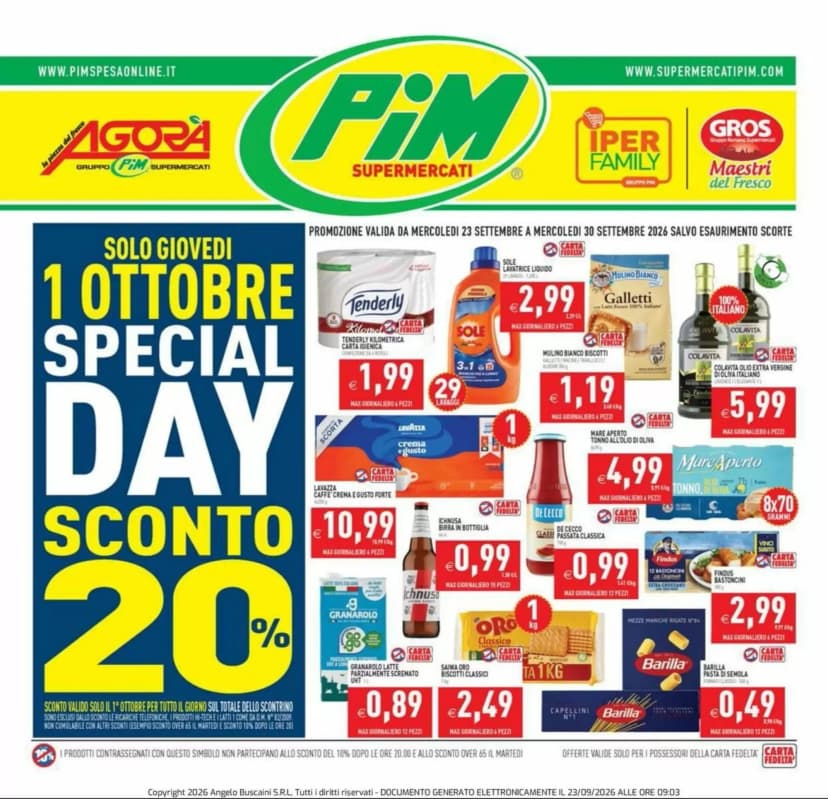Volantino Pim