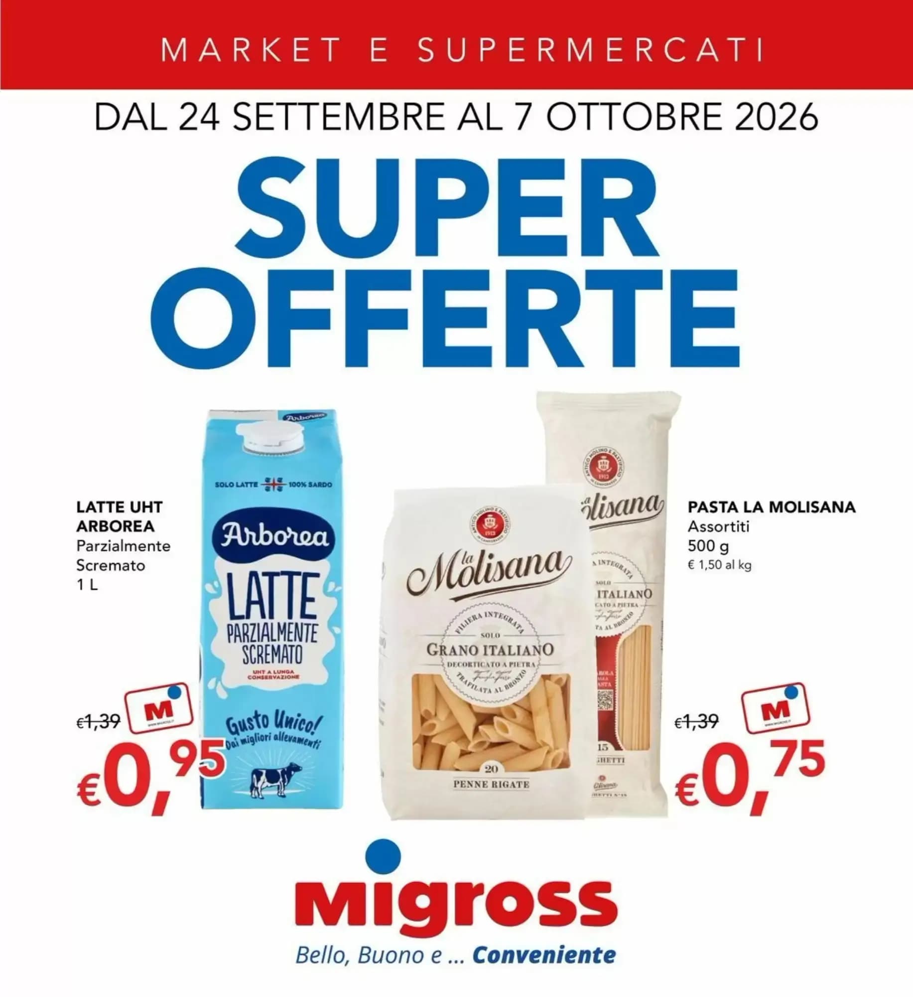Pagina 1 - Anteprima Volantino Migross: Offerte valide dal 24 Settembre 2026 al 7 Ottobre 2026