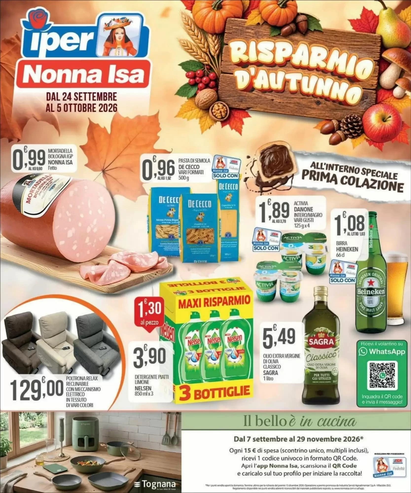 Pagina 1 - Anteprima Volantino Iper Nonna Isa: Offerte valide dal 24 Settembre 2026 al 5 Ottobre 2026