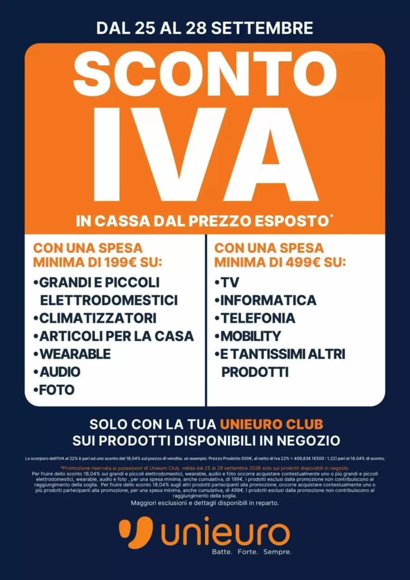 Volantino Unieuro