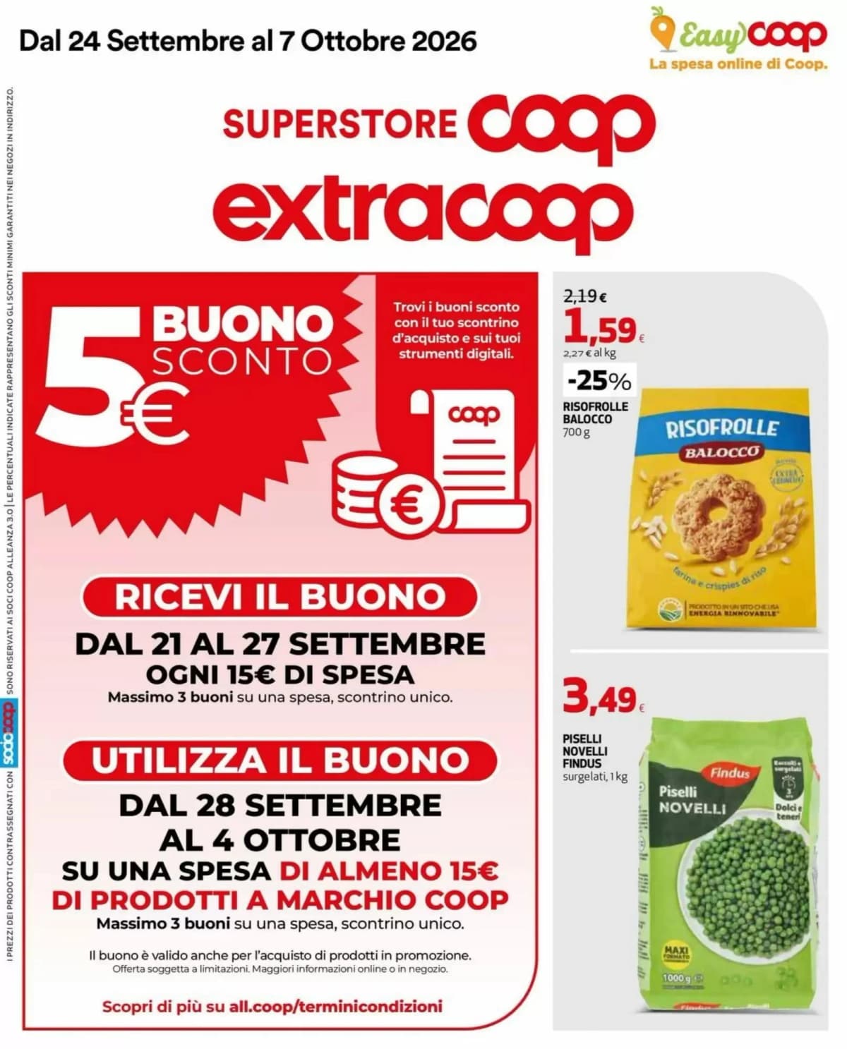 Copertina volantino Extracoop