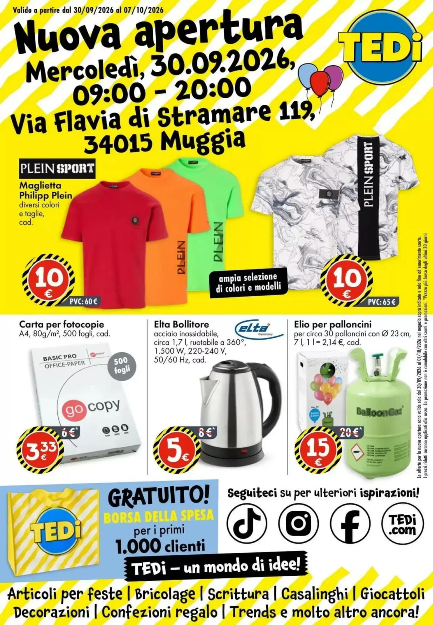 Pagina 1 - Anteprima Volantino Tedi: Offerte valide dal 25 Settembre 2026 al 2 Ottobre 2026