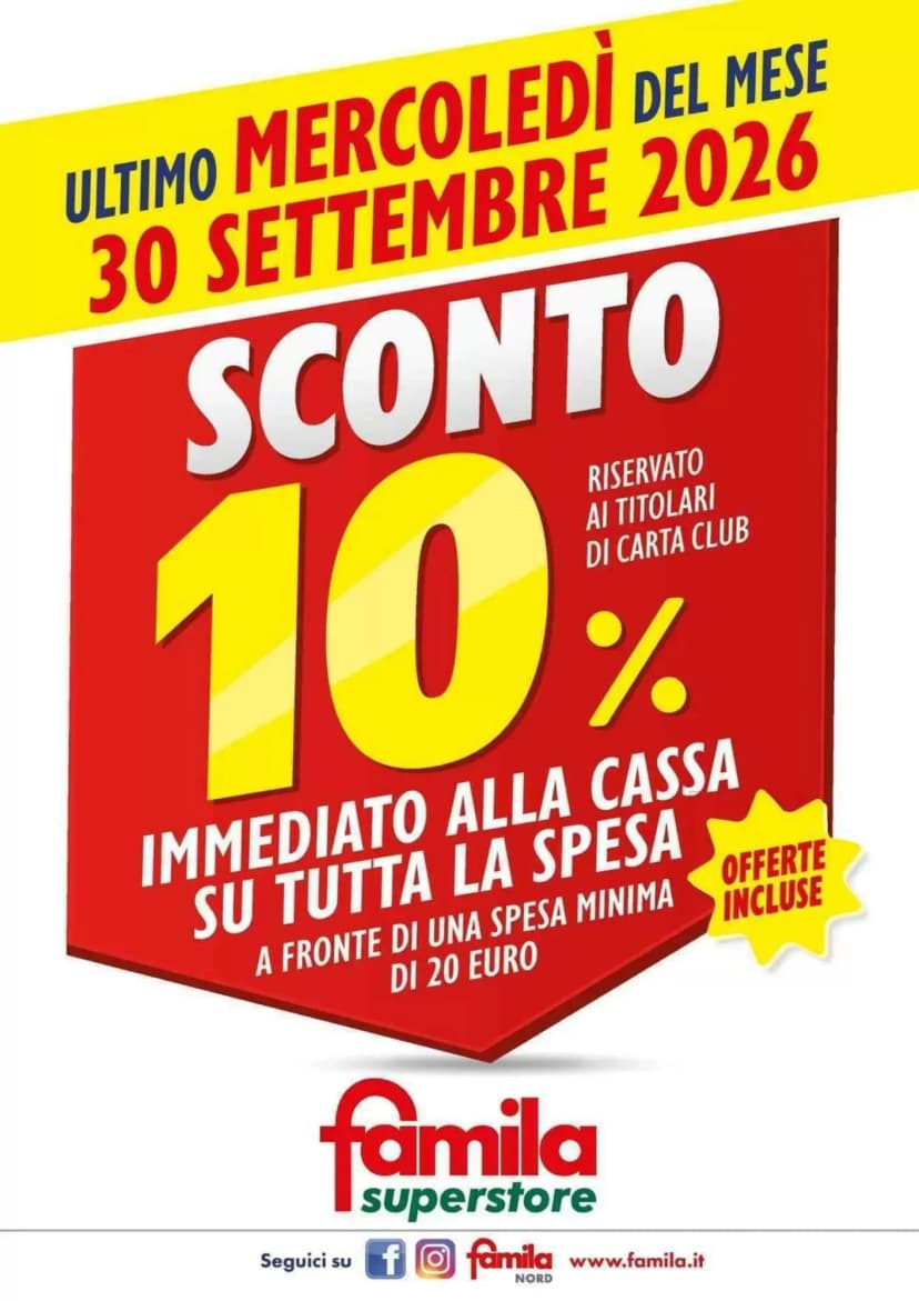 Volantino Famila Superstore