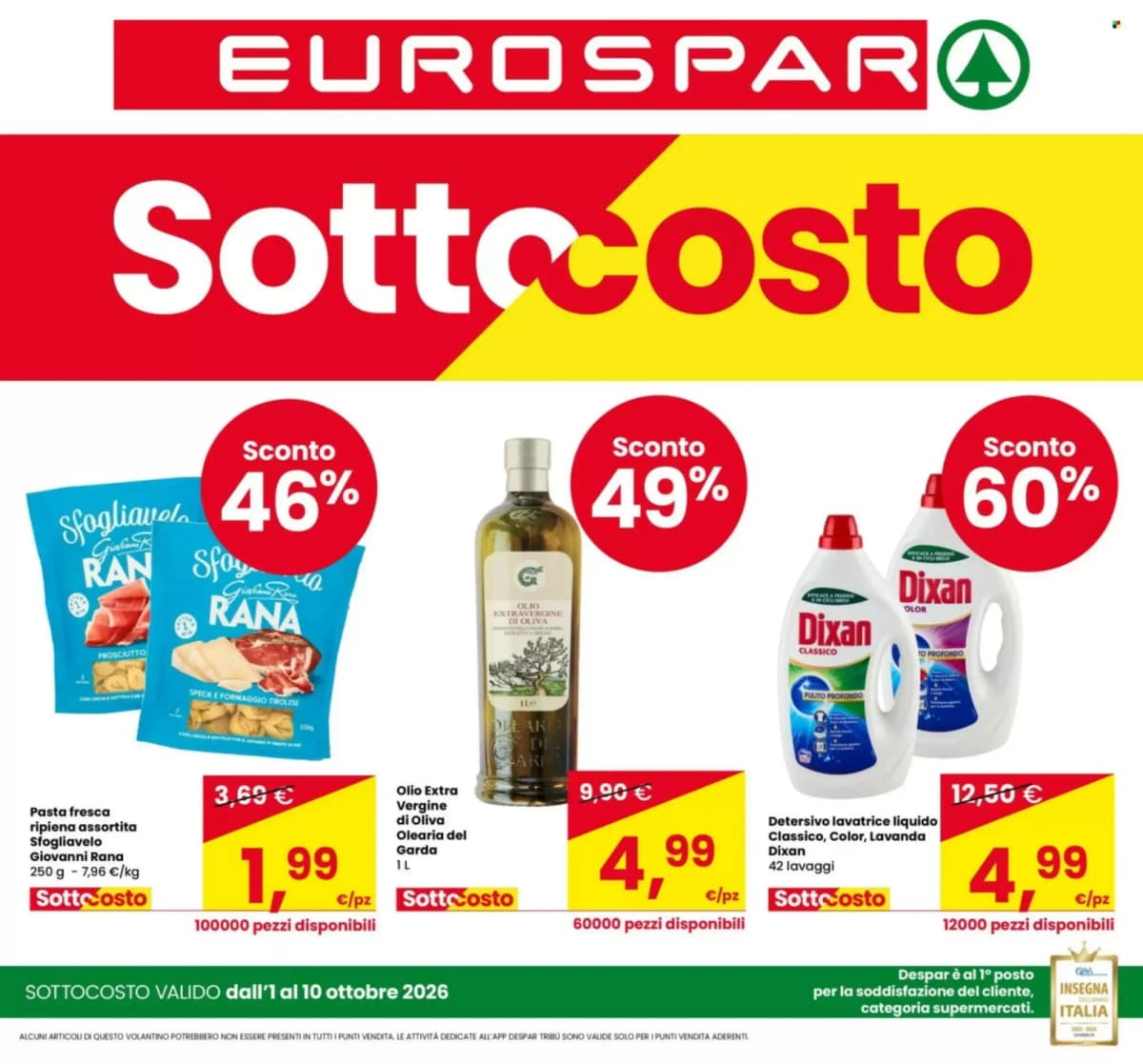 Copertina volantino Eurospar