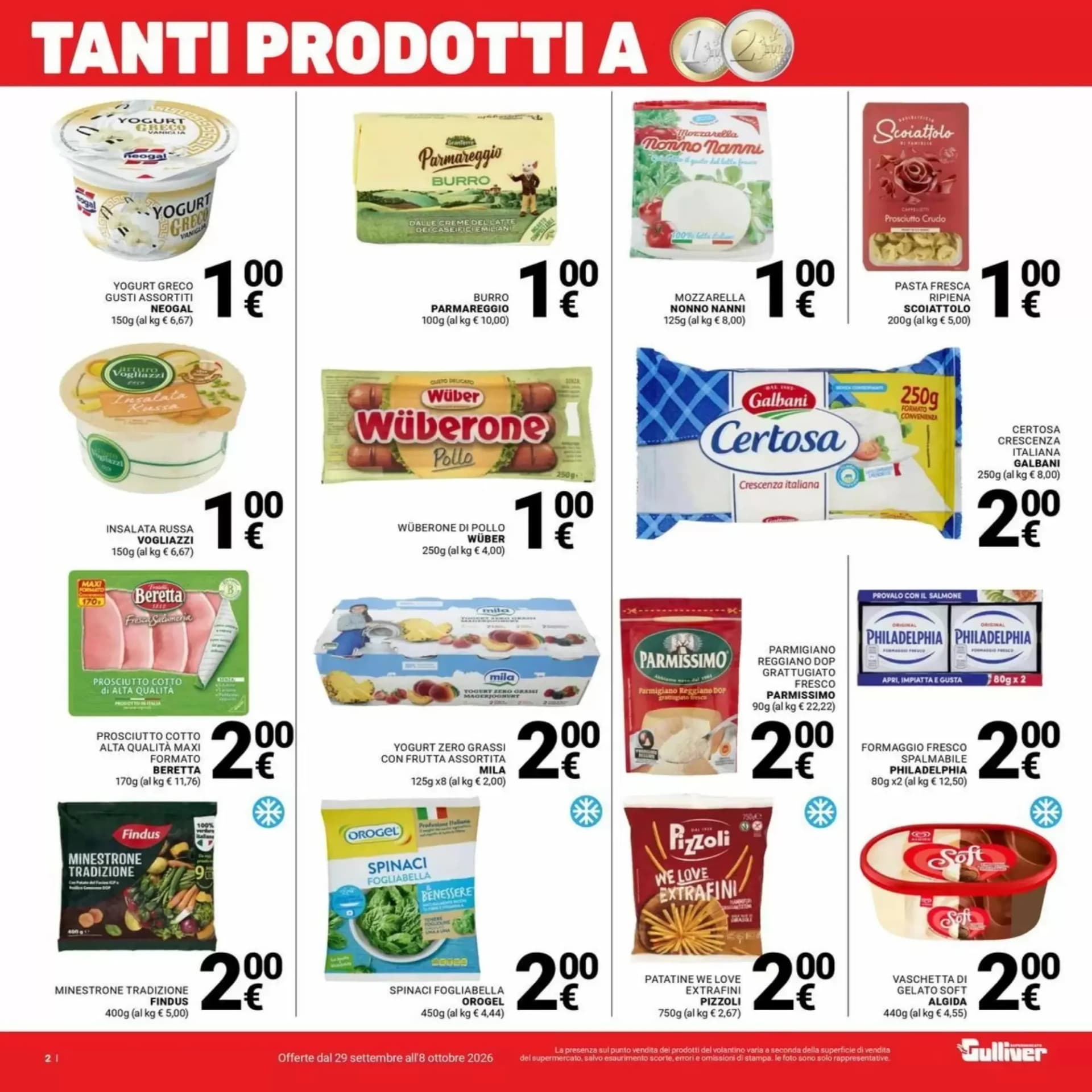 Pagina 2 - Anteprima Volantino Gulliver: Offerte valide dal 29 Settembre 2026 al 8 Ottobre 2026