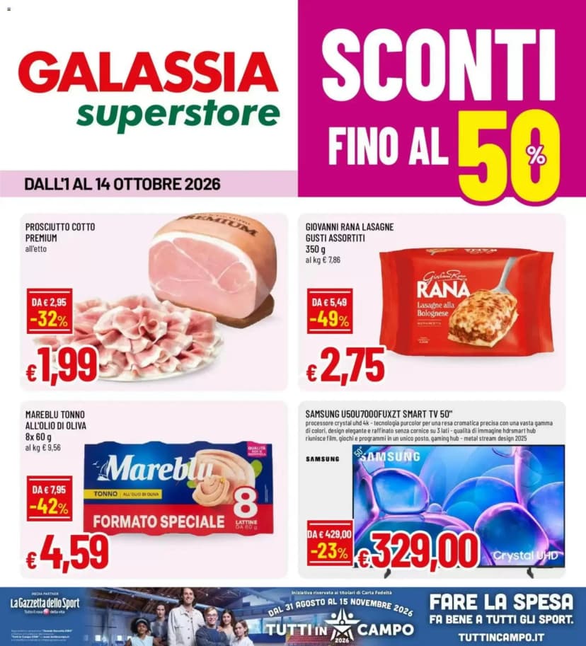 Volantino Galassia