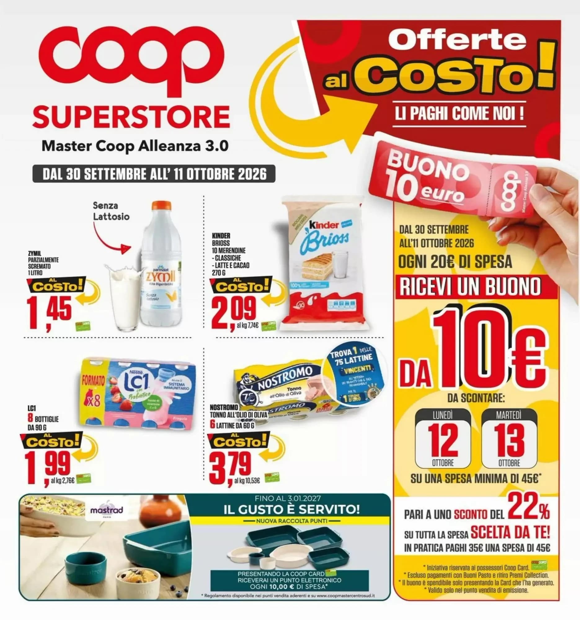 Pagina 1 - Anteprima Volantino Coop: Offerte valide dal 30 Settembre 2026 al 11 Ottobre 2026