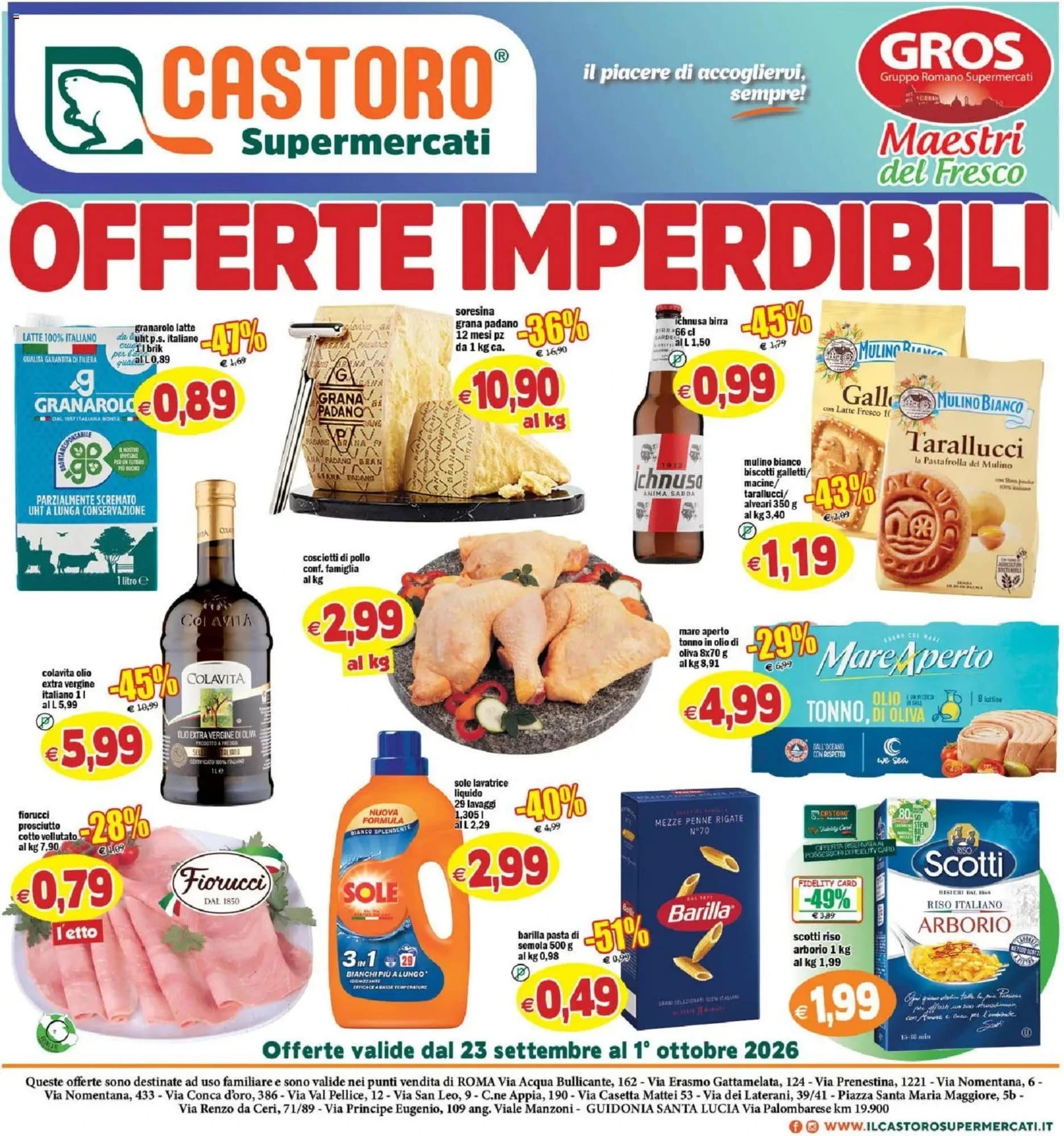 Pagina 1 - Anteprima Volantino Castoro: Offerte valide dal 23 Settembre 2026 al 1 Ottobre 2026