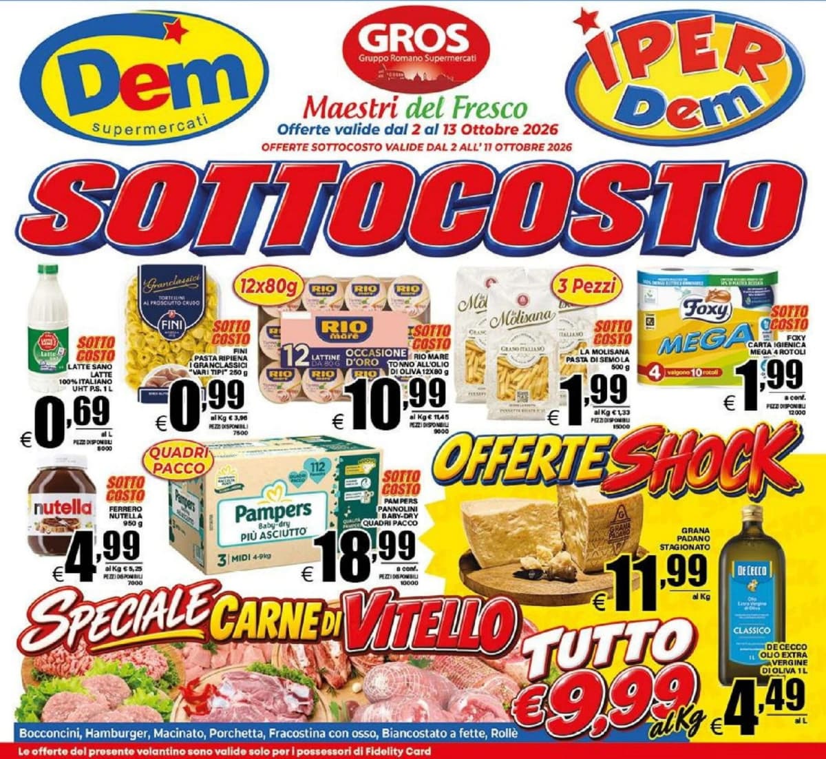 Copertina volantino Dem