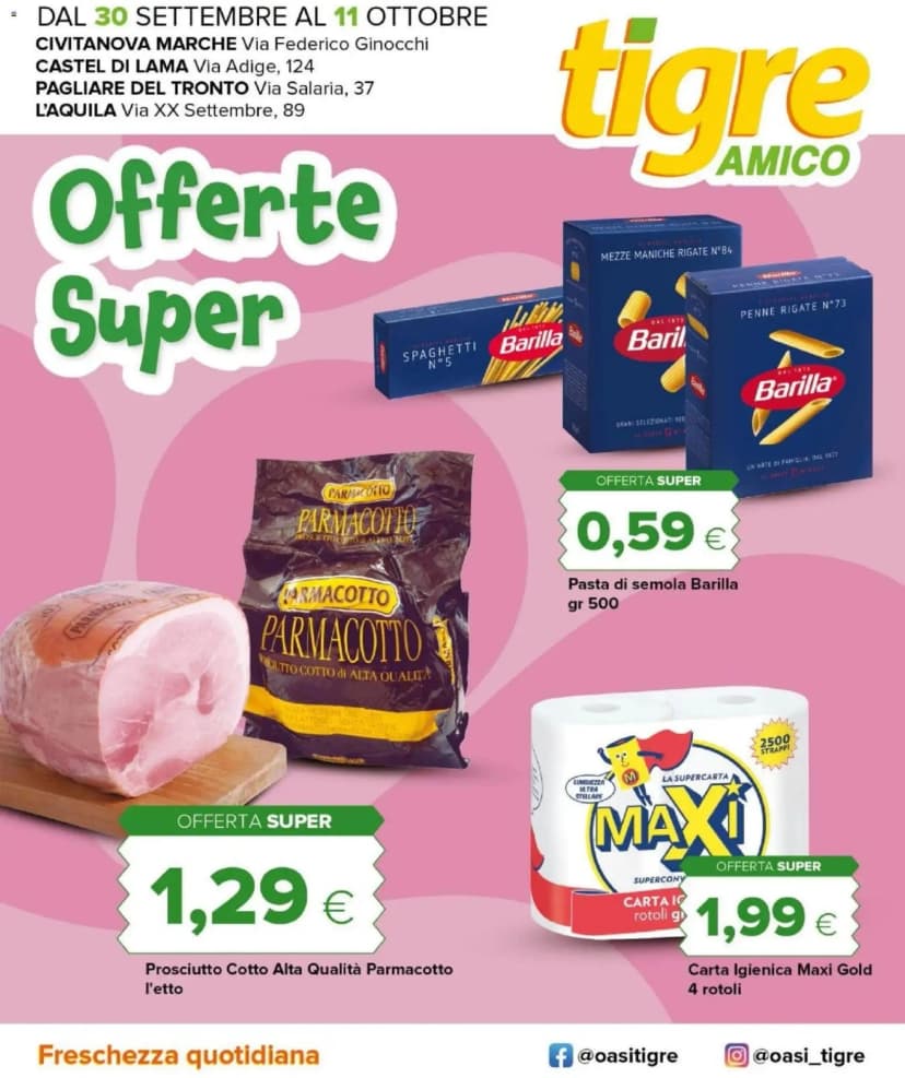 Volantino Tigre