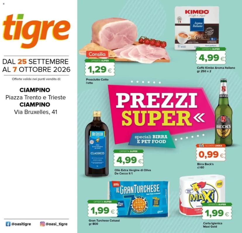 Volantino Tigre