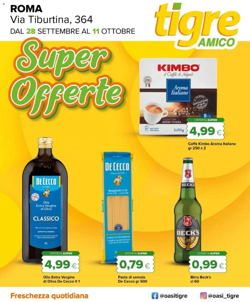 Volantino Tigre