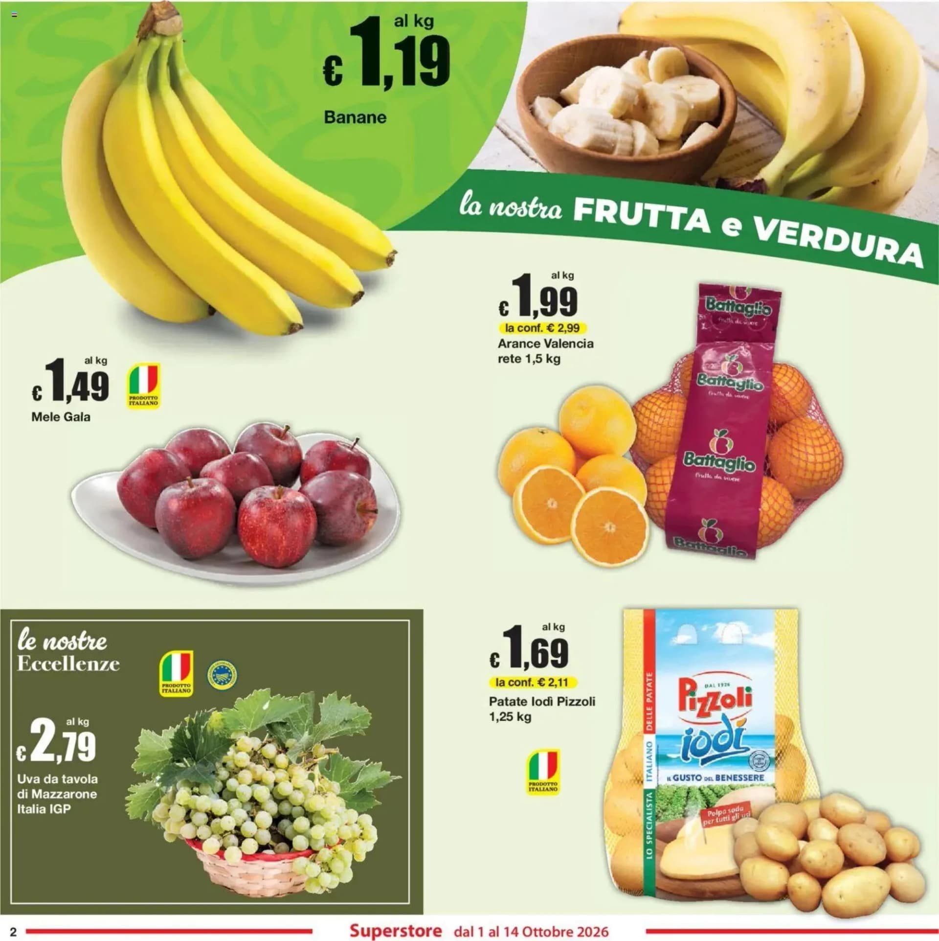 Pagina 2 - Anteprima Volantino Si con te supermercato: Offerte valide dal 1 Ottobre 2026 al 14 Ottobre 2026