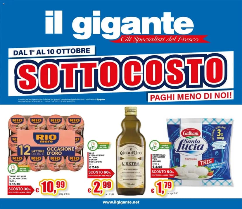 Volantino Il gigante
