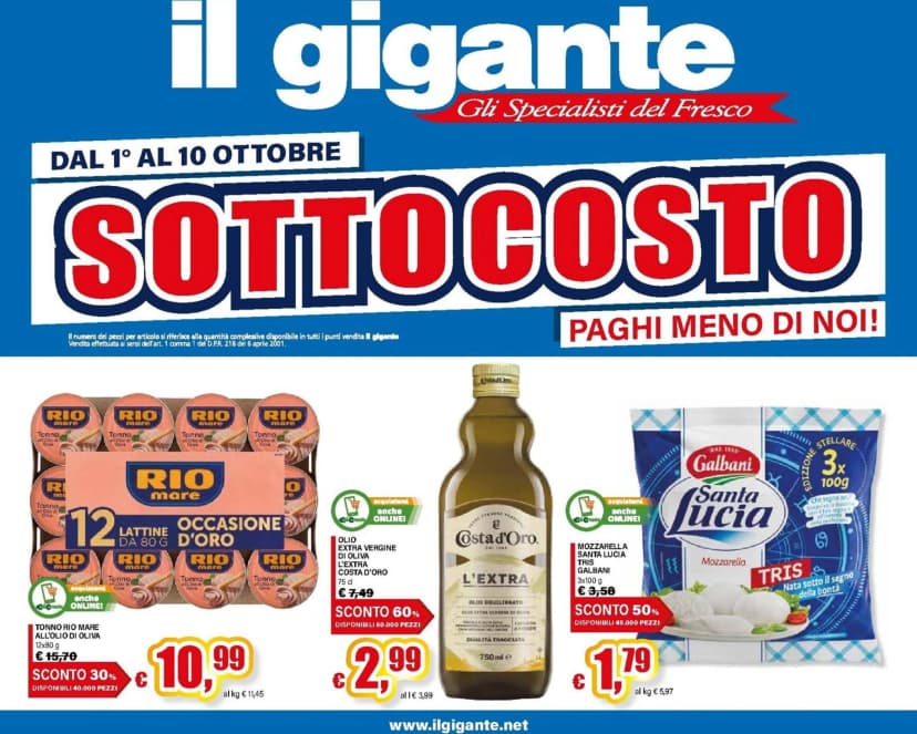 Volantino Il gigante