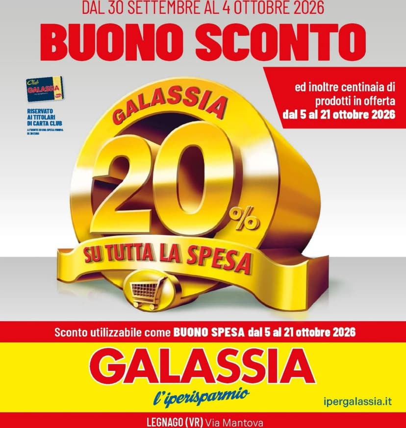 Volantino Galassia