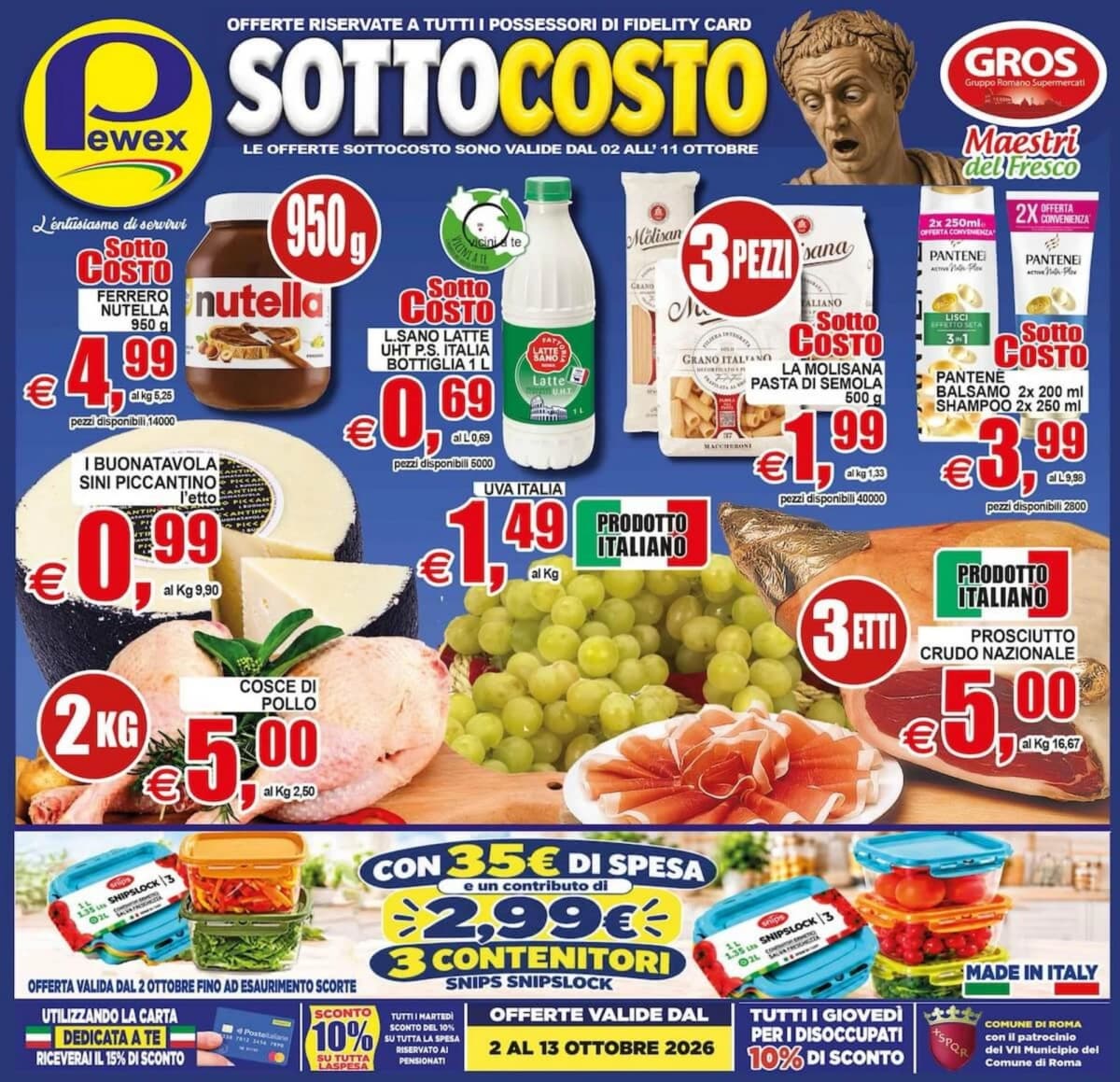 Copertina volantino Pewex