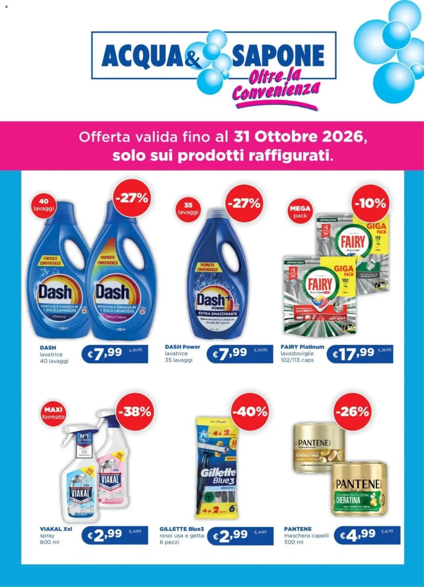 Volantino Acqua & Sapone
